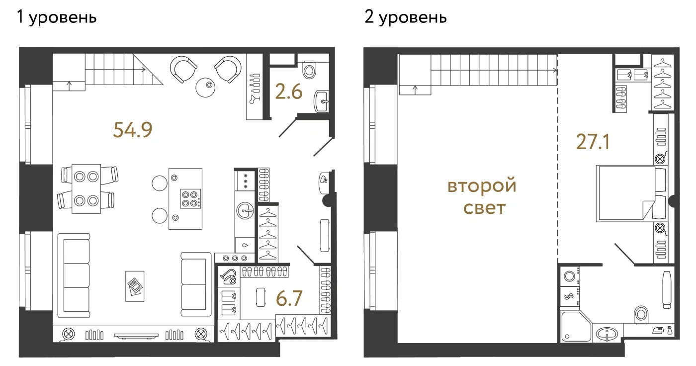 Планировка 1-комнатная 91,3 м² в арт-кластере «Типография» · Типография